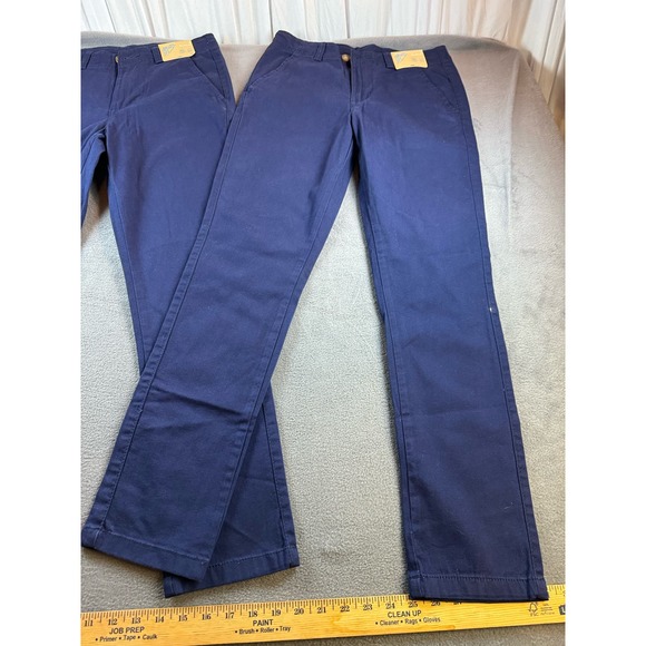 There Abouts Navy uniform pants size 14 flat front girls pants lot of 2 new - Picture 2 of 9